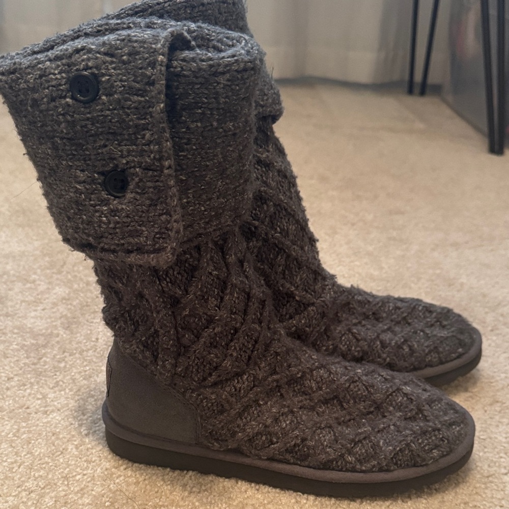 UGG Lattice Cardy Knit Boots